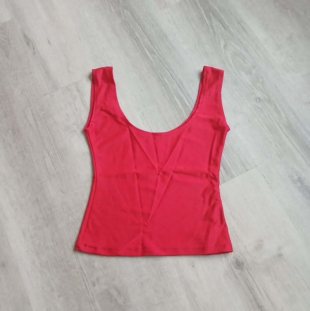 Kiki the Brand cozy tank in red. Size XS.